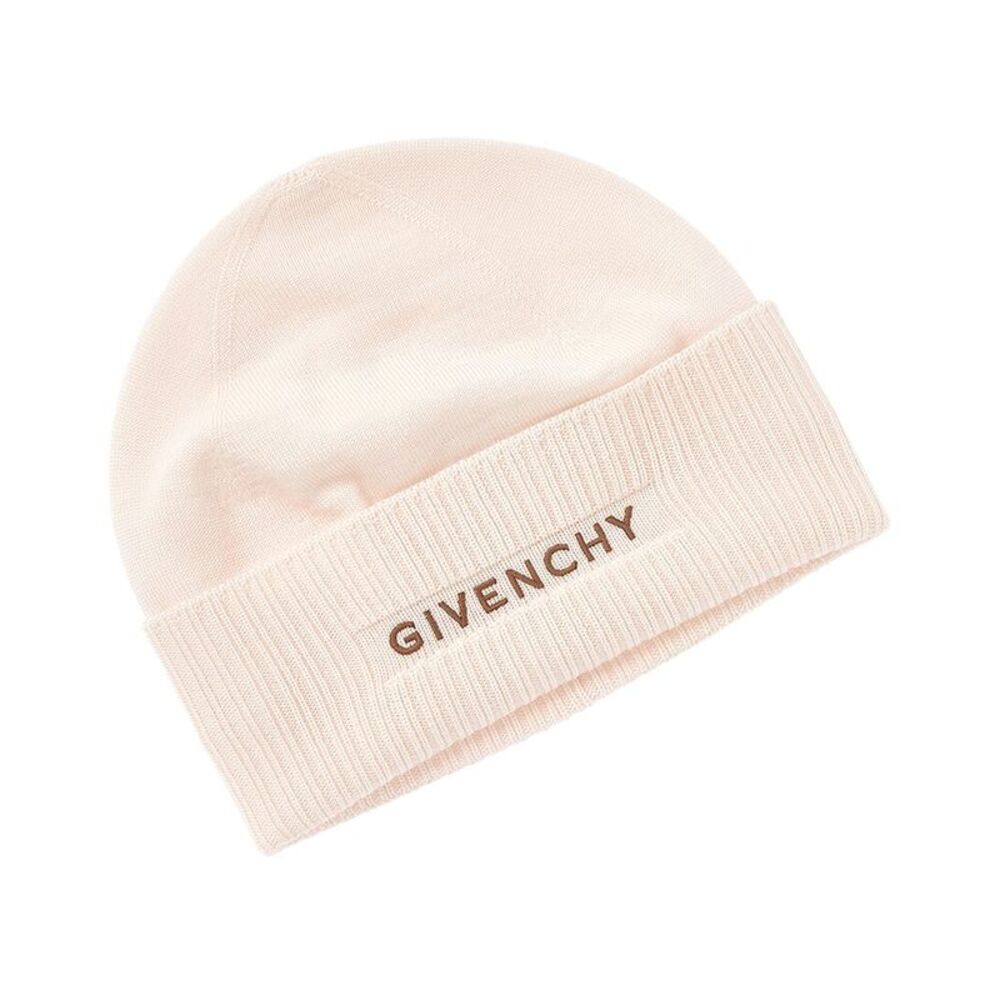 Givenchy Logo Wool Beanie, White